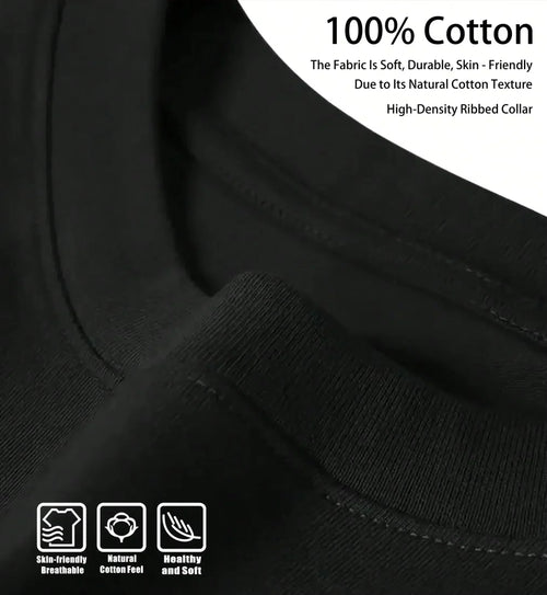 Cropped T Shirt Men Cool Tee Men's T-shirts Gothic Clothing Personalized T-shirt Man Essentials Tops and Tees Clothes Mens New